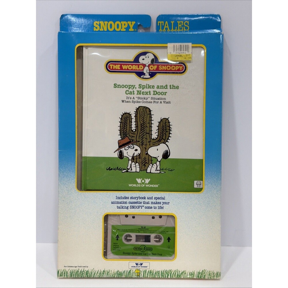 Worlds Of Wonder Snoopy Tales Snoopy Spike And The Cat Next Door Book & Cassette